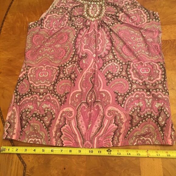 GORGEOUS CRYSTAL Silk Tank w Stretch! - Picture 9 of 16